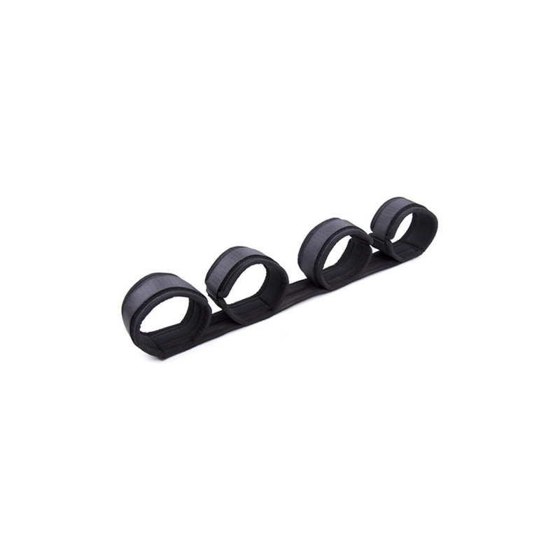 Generique Barre avec Menottes Spreader Nylon noir